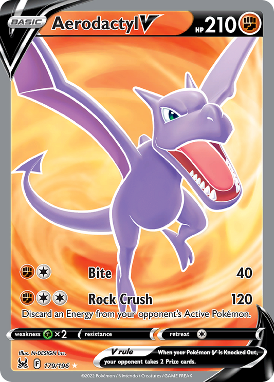 Aerodactyl V - 179/196 Lost Origin