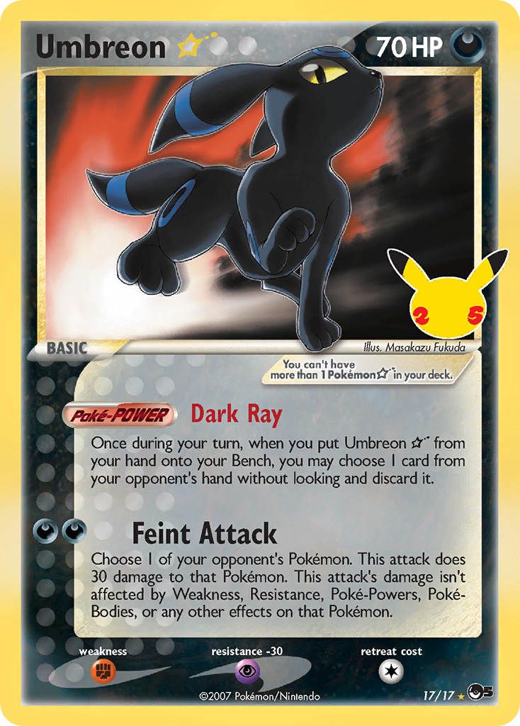 Umbreon ★ - 17/25 Celebrations: Classic Collection