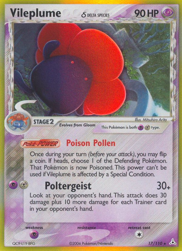 Vileplume δ - 17/110 Holon Phantoms