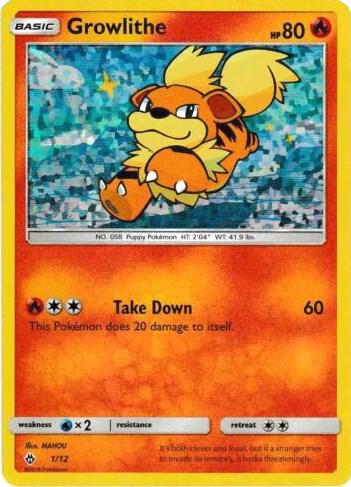 Growlithe - 1/12 [McDonald's Promos 2018] 001/012