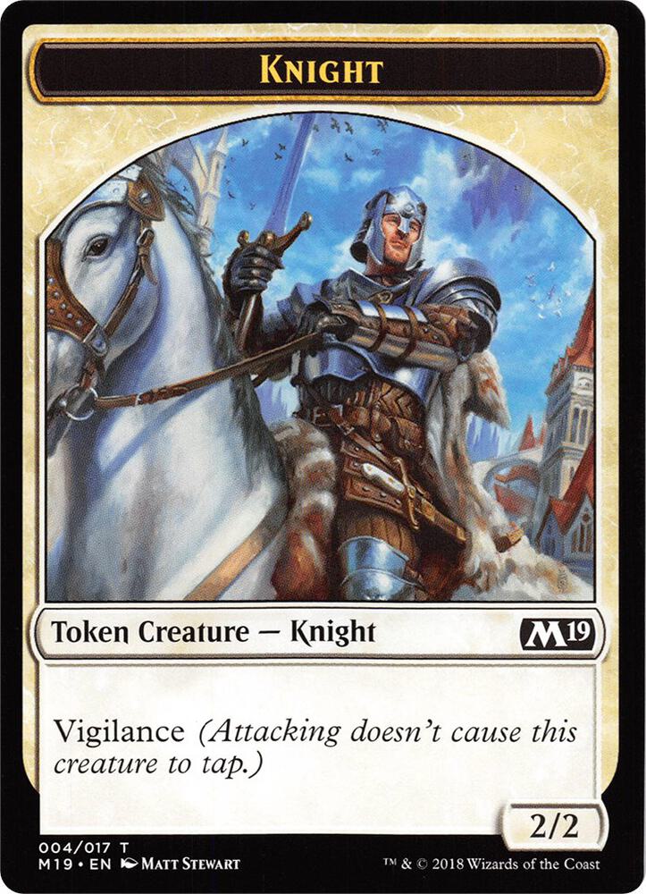 Knight // Thopter Double-Sided Token (Game Night) [Core Set 2019] 4 // 14