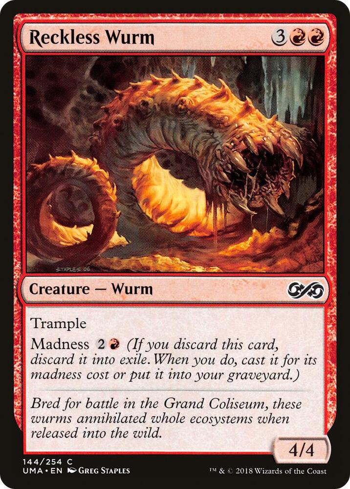 Reckless Wurm [Ultimate Masters] 144