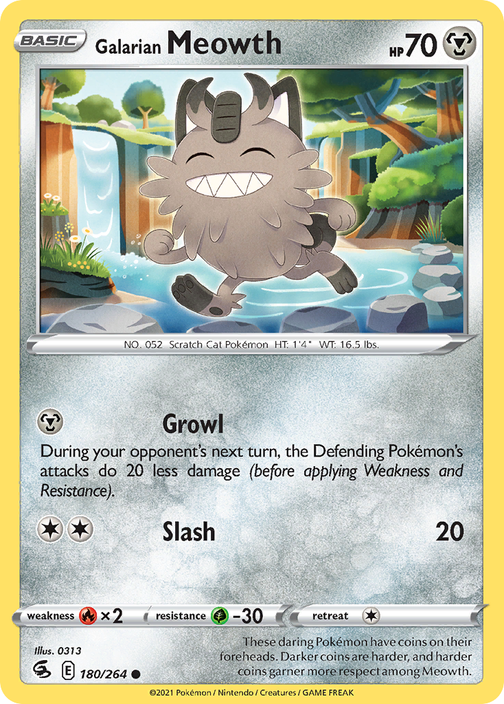 Galarian Meowth - 180/264 Fusion Strike