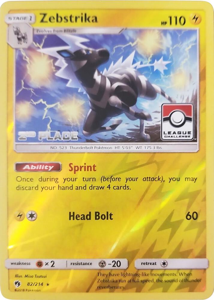 Zebstrika - 82/214 (League Challenge) [2nd Place] [League & Championship Cards] 082/214