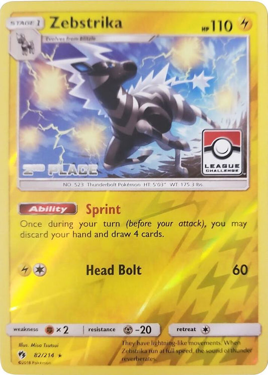 Zebstrika - 82/214 (League Challenge) [2nd Place] [League & Championship Cards] 082/214