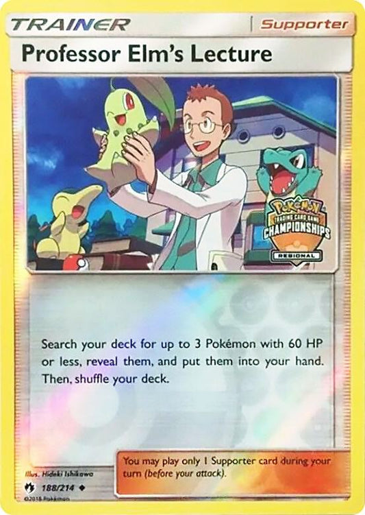 Professor Elm's Lecture - 188/214 (Regional Championships) [League & Championship Cards] 188/214