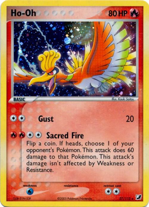 Ho-Oh - 27/115 (Cosmos Holo) [Deck Exclusives] 027/115