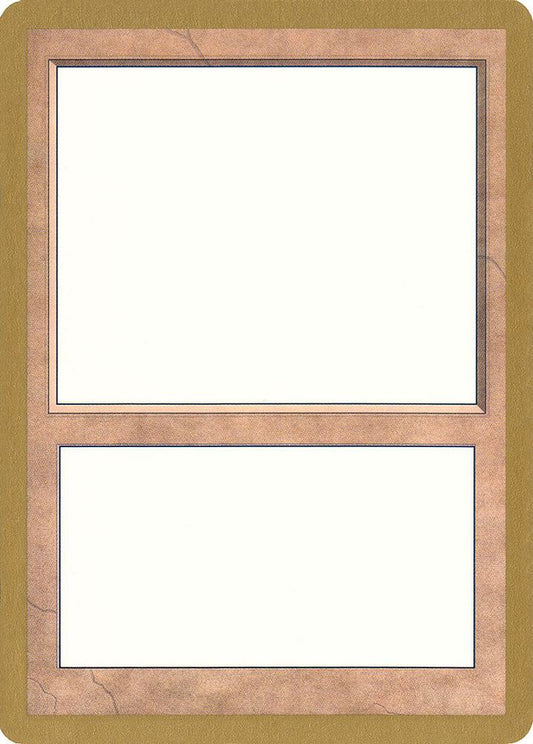 1998 World Championship Blank Card [World Championship Decks]