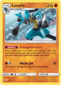 Lucario - 67/156 (SM Ultra Prism) [Deck Exclusives] 067/156
