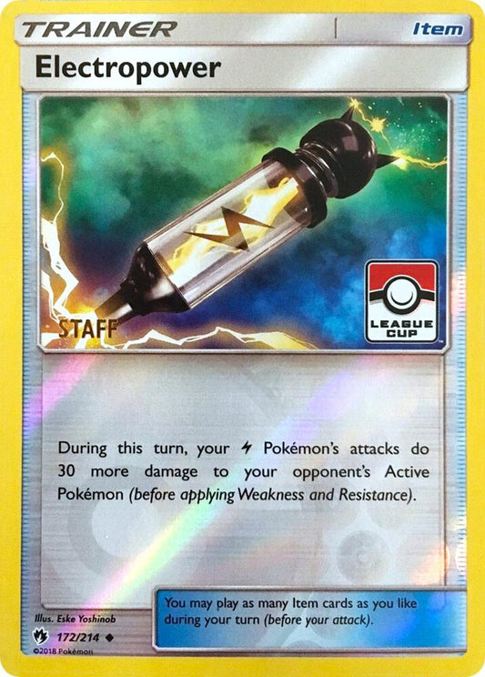 Electropower - 172/214 (League Cup) [Staff] [League & Championship Cards] 172/214
