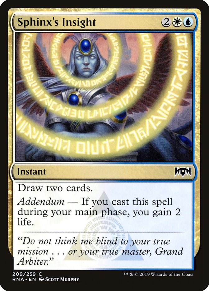Sphinx's Insight [Ravnica Allegiance] 209
