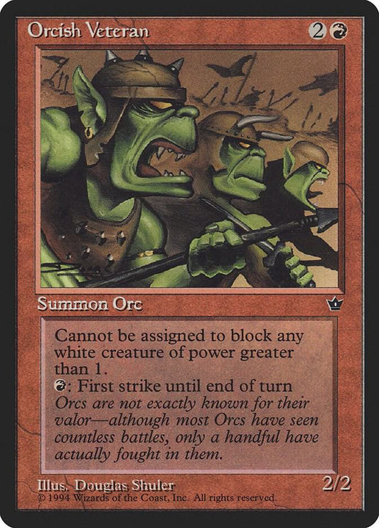 Orcish Veteran (Shuler) [Fallen Empires]