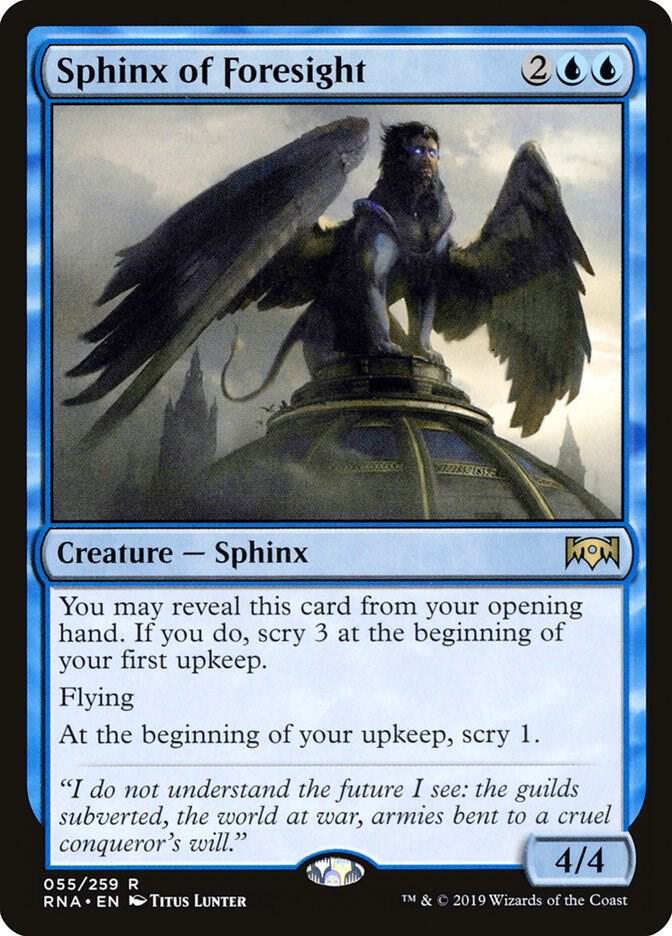 Sphinx of Foresight [Ravnica Allegiance] 55