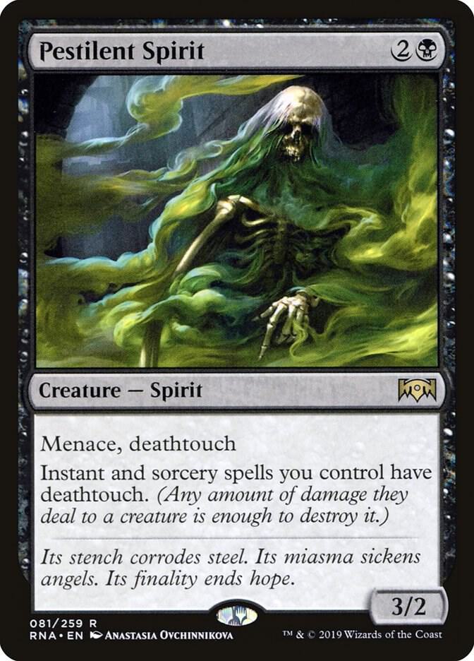 Pestilent Spirit [Ravnica Allegiance] 81