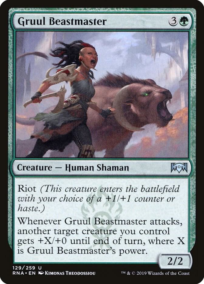 Gruul Beastmaster [Ravnica Allegiance] 129