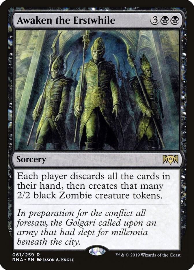 Awaken the Erstwhile [Ravnica Allegiance] 61