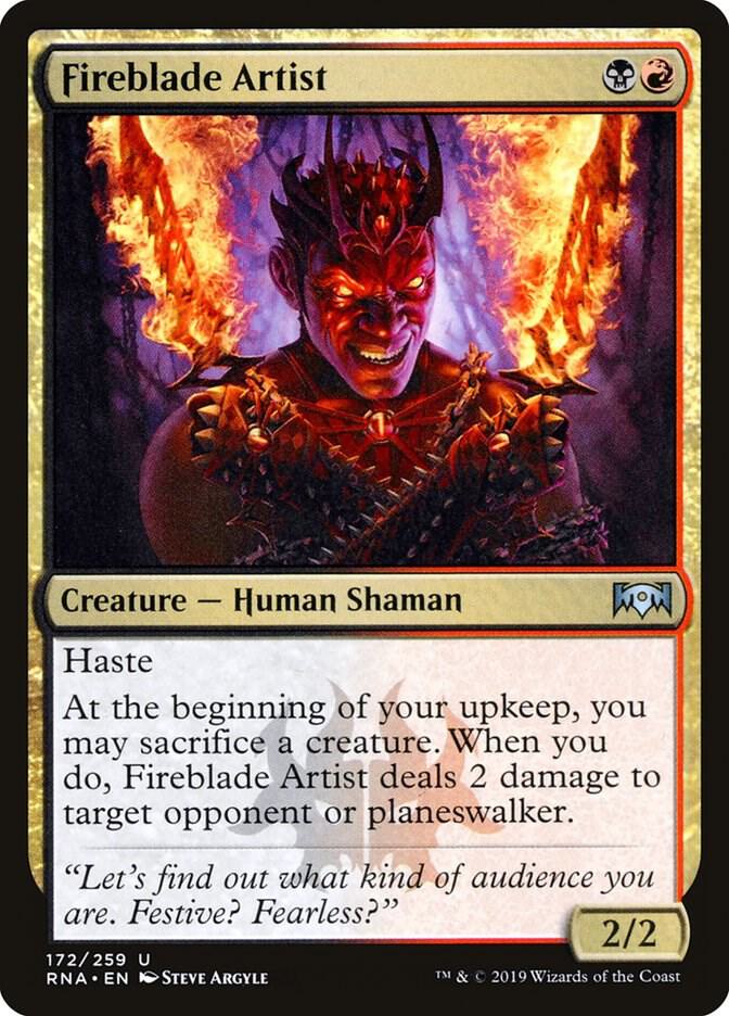 Fireblade Artist [Ravnica Allegiance] 172