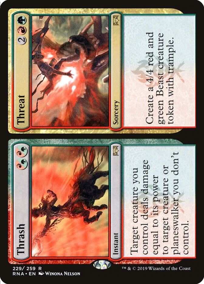 Thrash // Threat [Ravnica Allegiance] 229