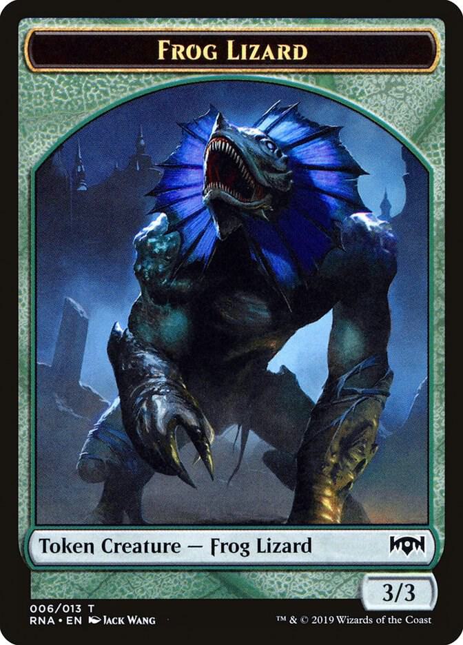 Frog Lizard Token [Ravnica Allegiance] 6