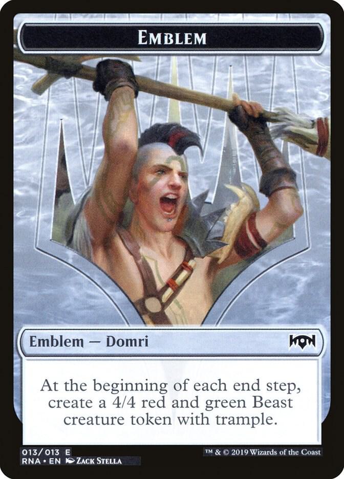 Emblem - Domri, Chaos Bringer [Ravnica Allegiance] 13