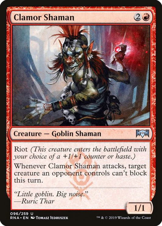 Clamor Shaman [Ravnica Allegiance] 96