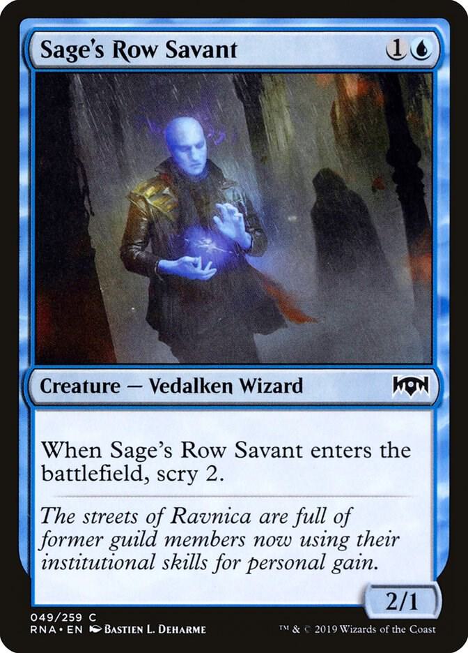 Sage's Row Savant [Ravnica Allegiance] 49