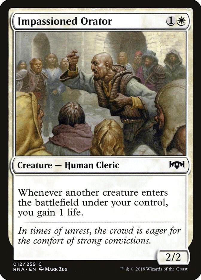 Impassioned Orator [Ravnica Allegiance] 12