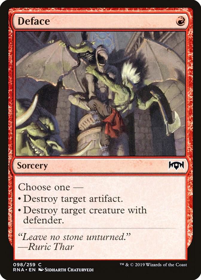 Deface [Ravnica Allegiance] 98