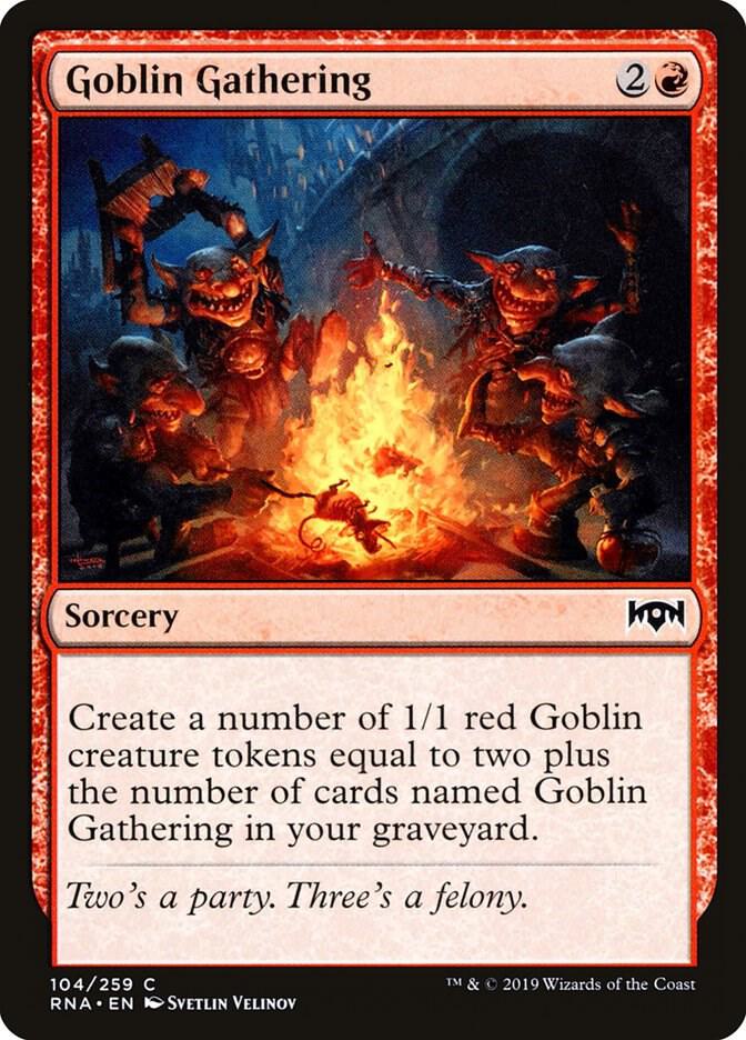Goblin Gathering [Ravnica Allegiance] 104