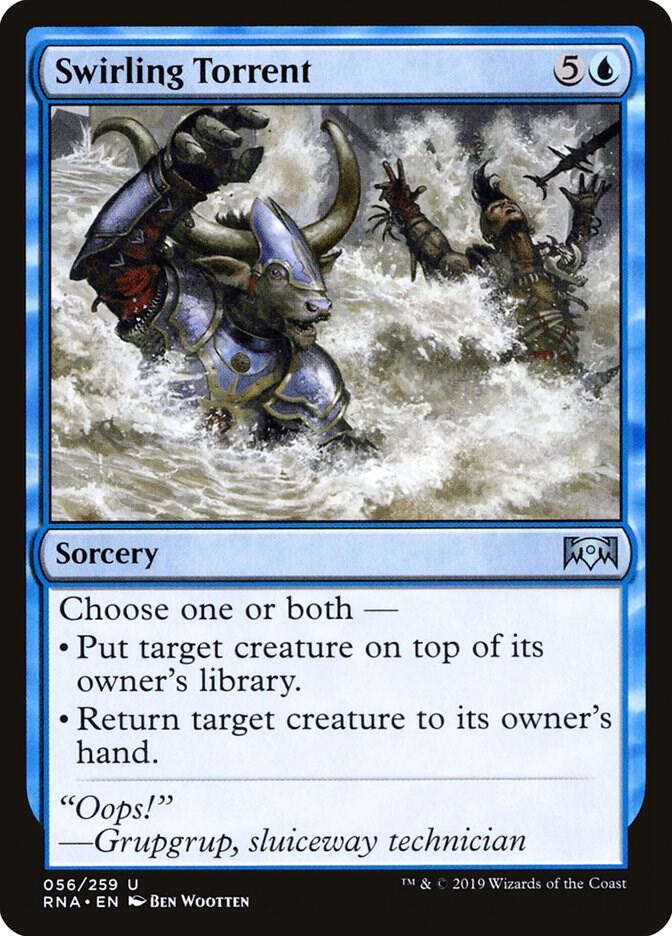 Swirling Torrent [Ravnica Allegiance] 56