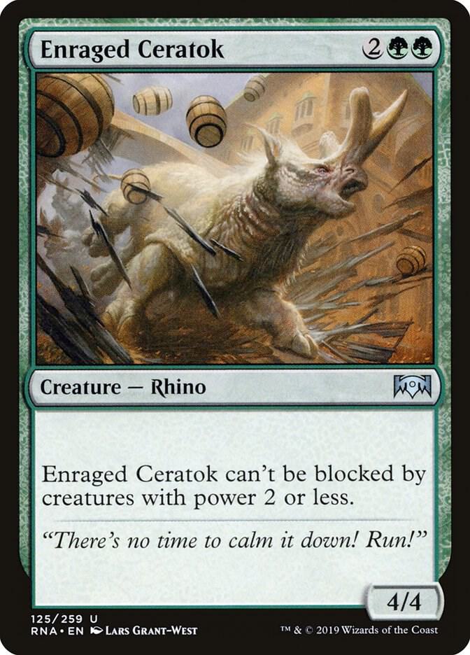 Enraged Ceratok [Ravnica Allegiance] 125