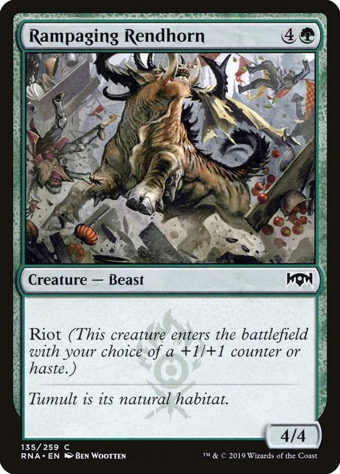 Rampaging Rendhorn [Ravnica Allegiance] 135