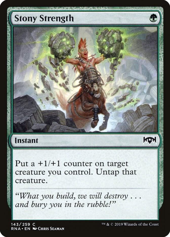 Stony Strength [Ravnica Allegiance] 143
