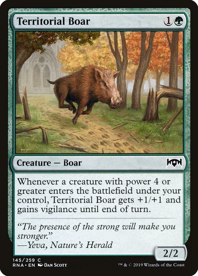 Territorial Boar [Ravnica Allegiance] 145