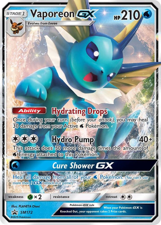Vaporeon GX - SM172 [SM Promos] SM172