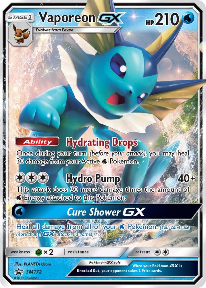 Vaporeon GX - SM172 [SM Promos] SM172
