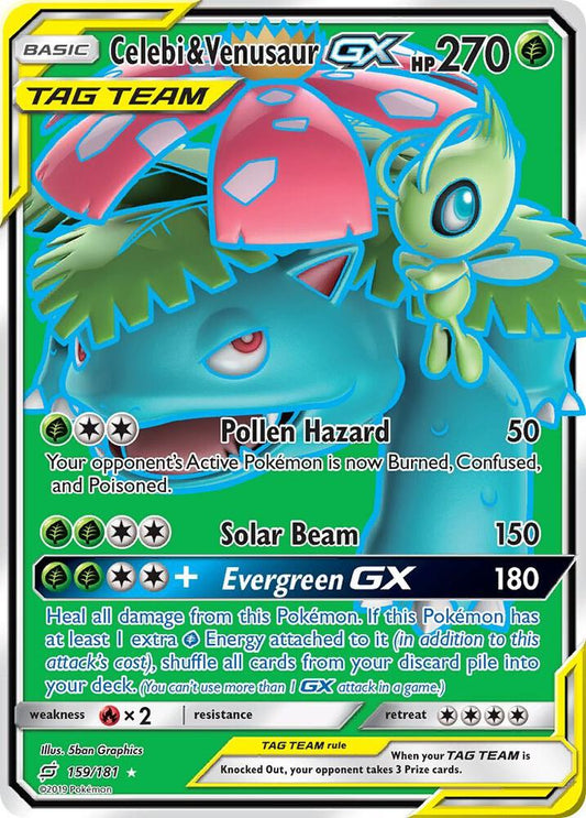 Celebi & Venusaur GX (Full Art) [SM - Team Up] 159/181