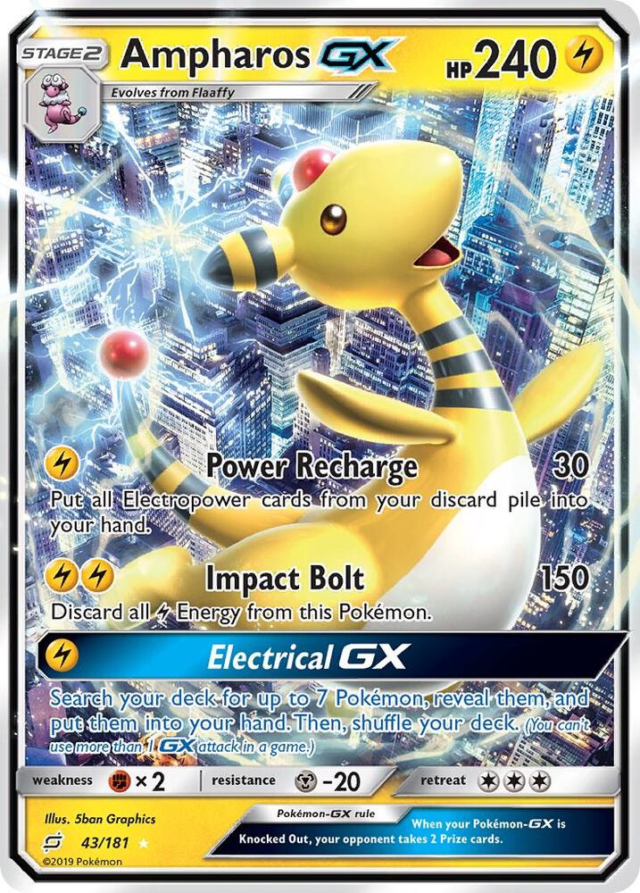 Ampharos GX [SM - Team Up] 43/181