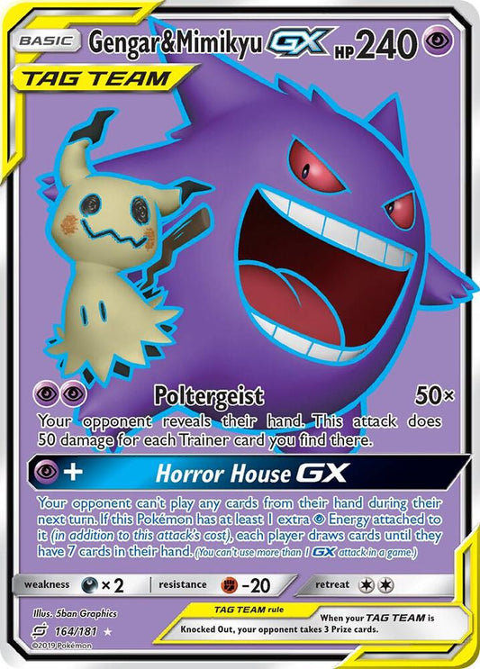 Gengar & Mimikyu GX (Full Art) [SM - Team Up] 164/181