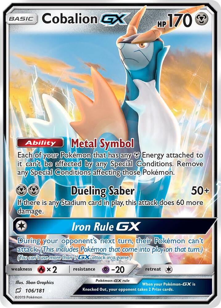 Cobalion GX [SM - Team Up] 106/181