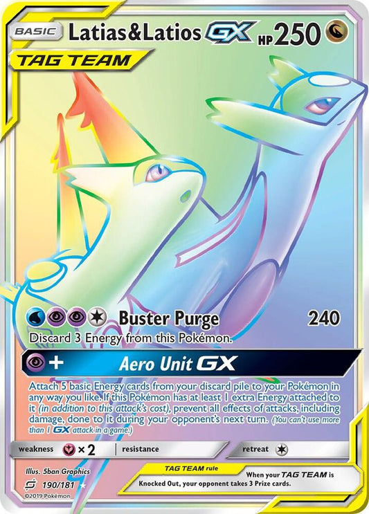 Latias & Latios GX (Secret) [SM - Team Up] 190/181