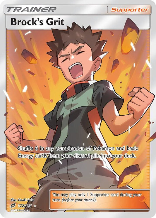 Brock's Grit (Full Art) [SM - Team Up] 172/181