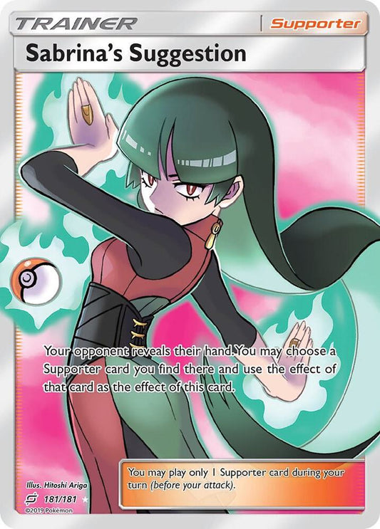 Sabrina's Suggestion (Full Art) [SM - Team Up] 181/181