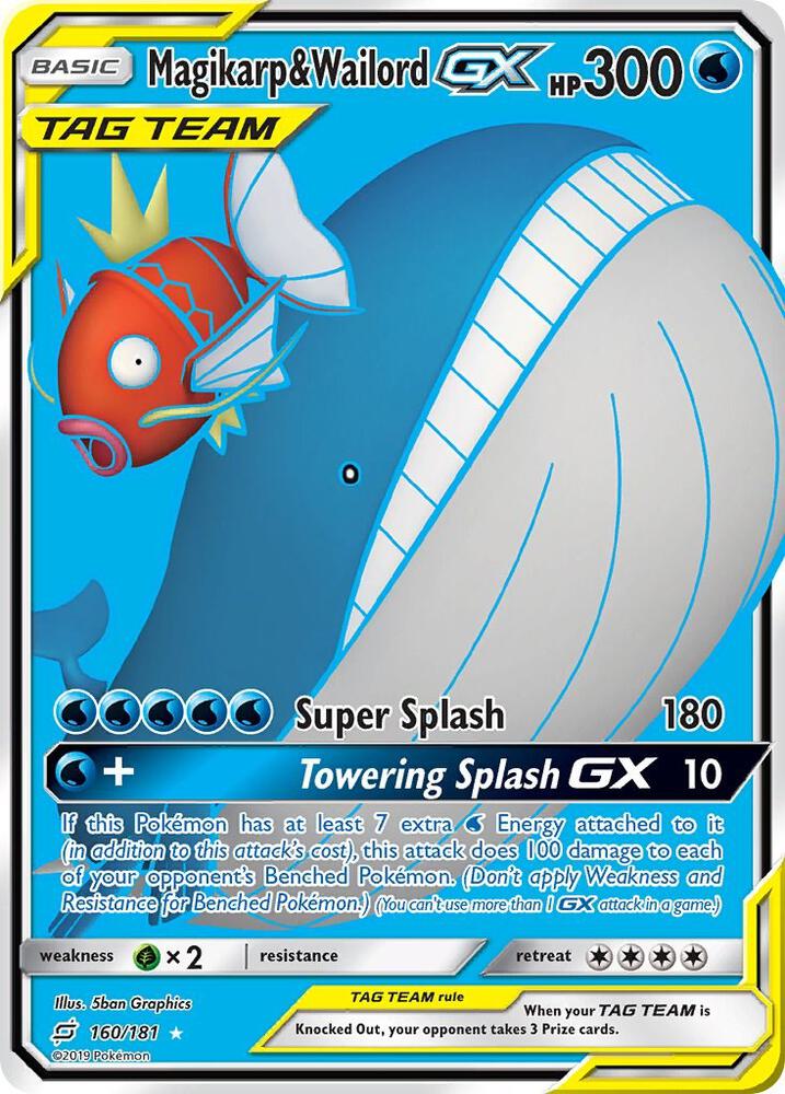 Magikarp & Wailord GX (Full Art) [SM - Team Up] 160/181