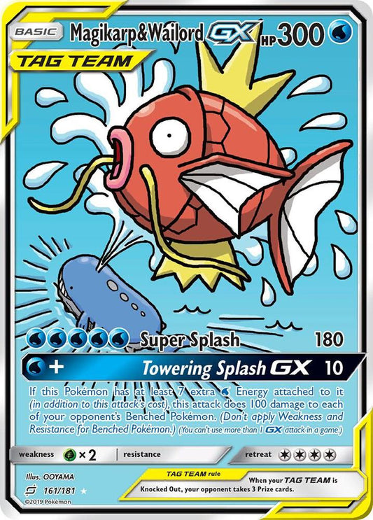 Magikarp & Wailord GX (Alternate Full Art) [SM - Team Up] 161/181