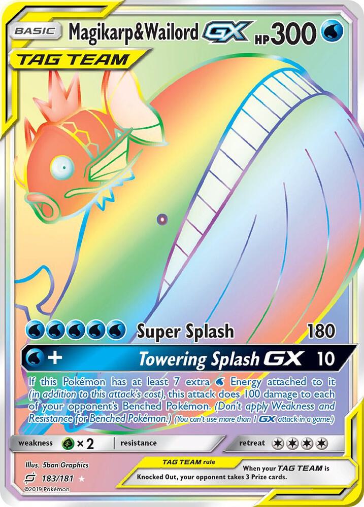 Magikarp & Wailord GX (Secret) [SM - Team Up] 183/181