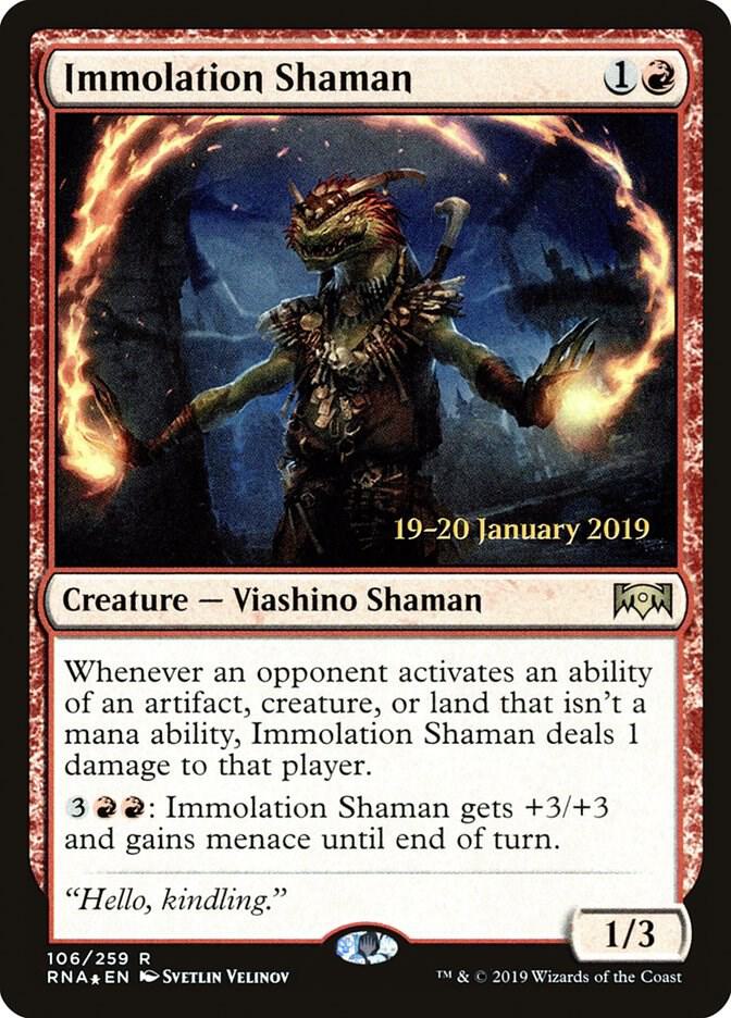 Immolation Shaman [Prerelease Cards] 106