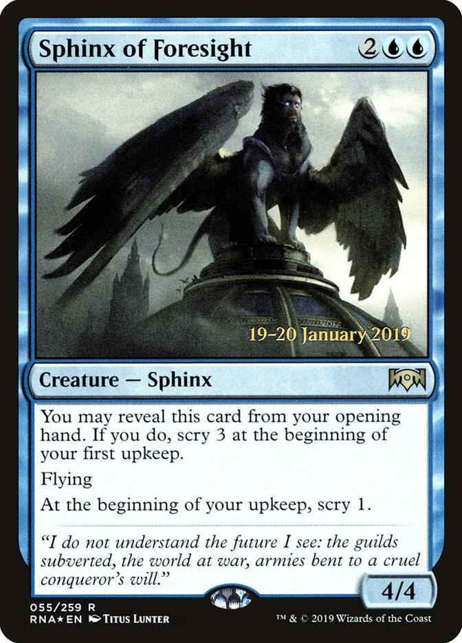 Sphinx of Foresight [Prerelease Cards] 55
