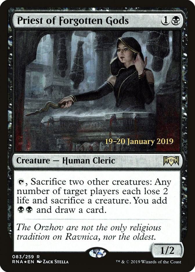 Priest of Forgotten Gods [Prerelease Cards] 83