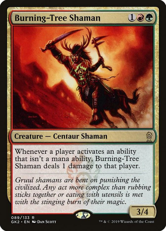 Burning-Tree Shaman [Ravnica Allegiance: Guild Kits] 89